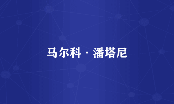 马尔科·潘塔尼