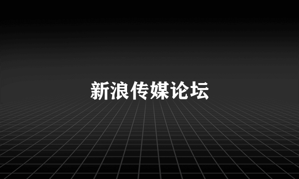 新浪传媒论坛