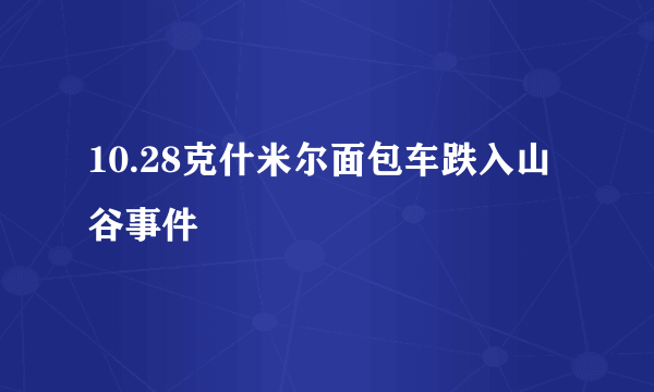 10.28克什米尔面包车跌入山谷事件