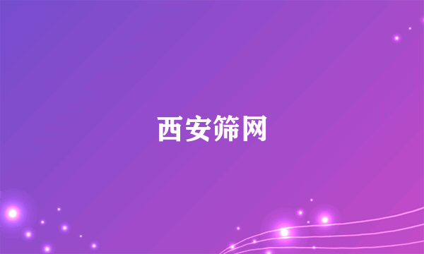 西安筛网