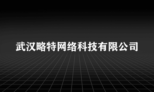武汉略特网络科技有限公司
