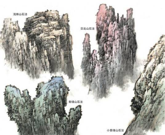 国画技法（因毛笔而产生的用笔、用墨的技法）