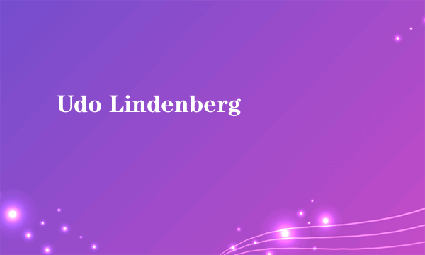 Udo Lindenberg