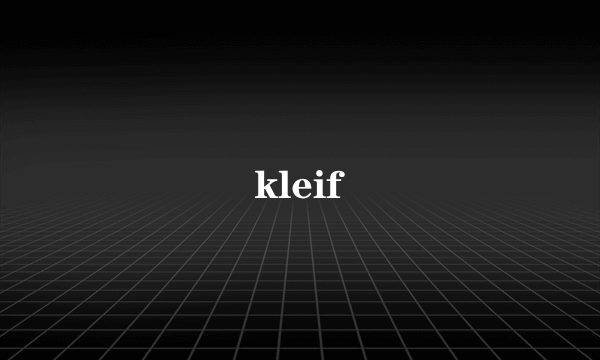 kleif