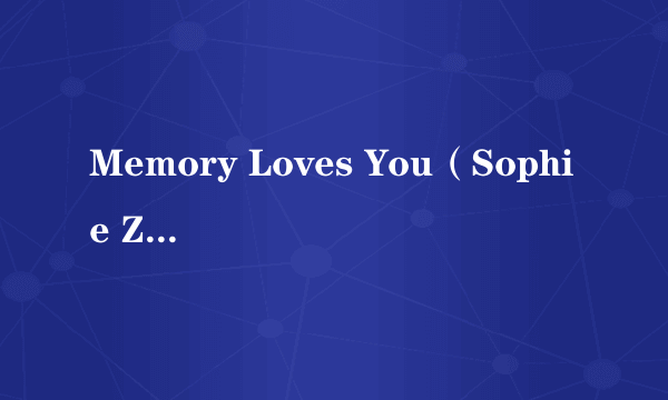 Memory Loves You（Sophie Zelmani演唱的歌曲）