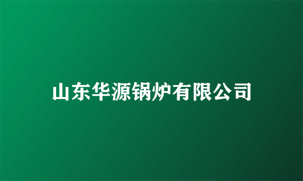 山东华源锅炉有限公司