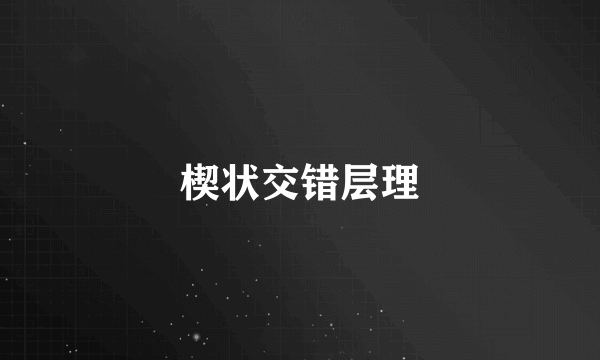 楔状交错层理