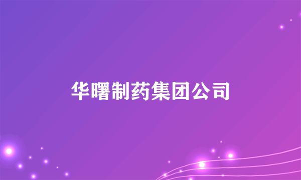 华曙制药集团公司