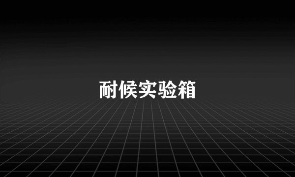 耐候实验箱