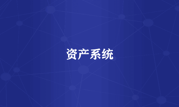 资产系统