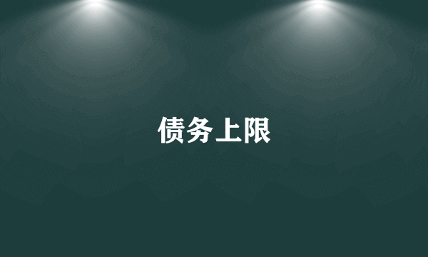 债务上限