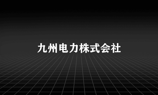 九州电力株式会社