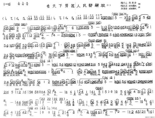 看天下劳苦人民都解放