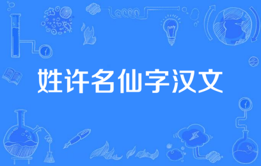 姓许名仙字汉文