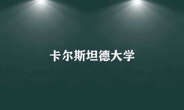 卡尔斯坦德大学