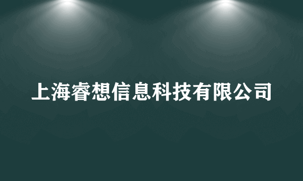 上海睿想信息科技有限公司