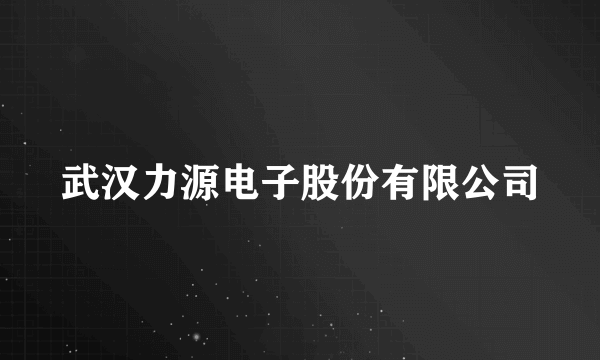 武汉力源电子股份有限公司
