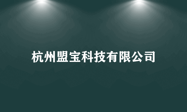 杭州盟宝科技有限公司