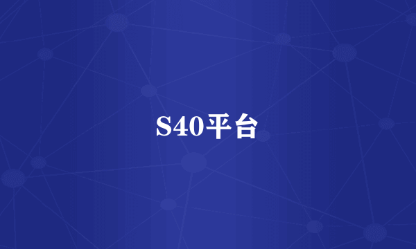 S40平台