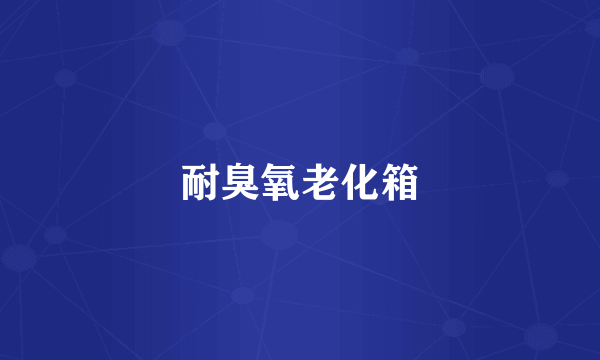 耐臭氧老化箱