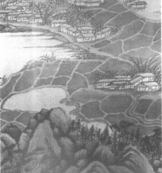桃源图（清代吴伟业创作纸本设色画）