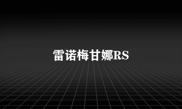 雷诺梅甘娜RS