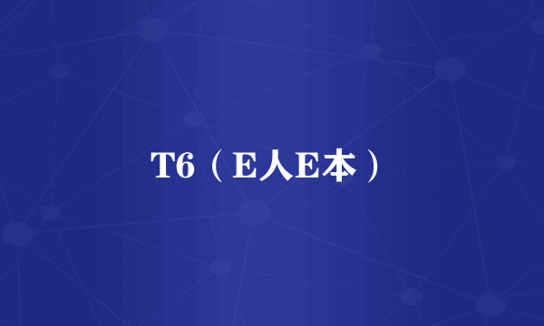 T6（E人E本）