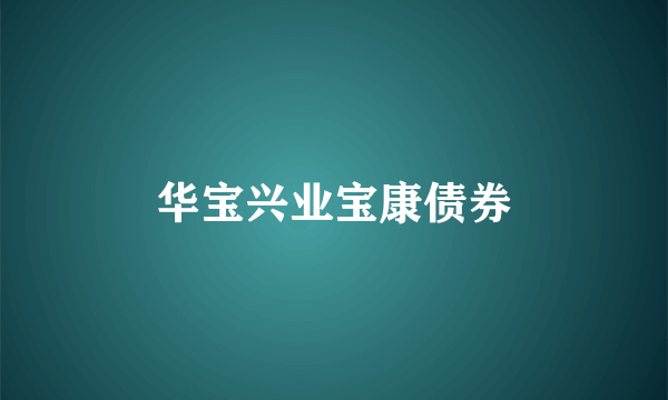 华宝兴业宝康债券
