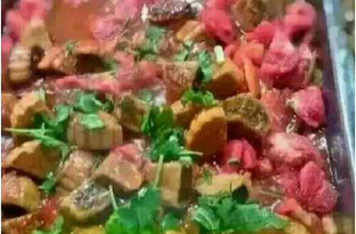 西红柿炒豆沙月饼