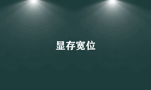 显存宽位