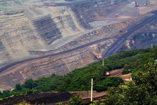 抚顺西露天矿参观台