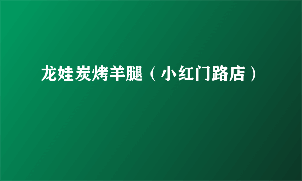 龙娃炭烤羊腿（小红门路店）