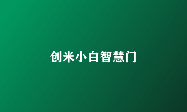 创米小白智慧门