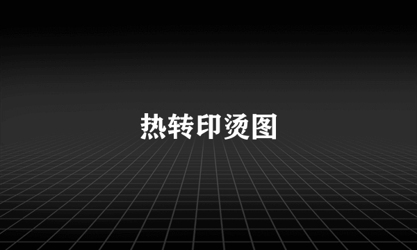 热转印烫图