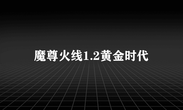 魔尊火线1.2黄金时代