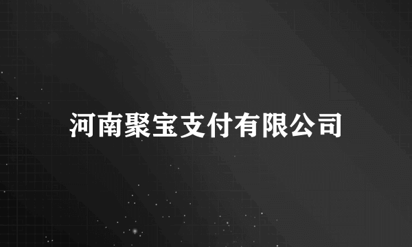 河南聚宝支付有限公司