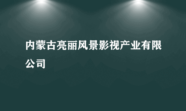 内蒙古亮丽风景影视产业有限公司