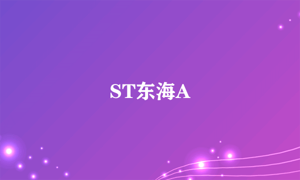 ST东海A