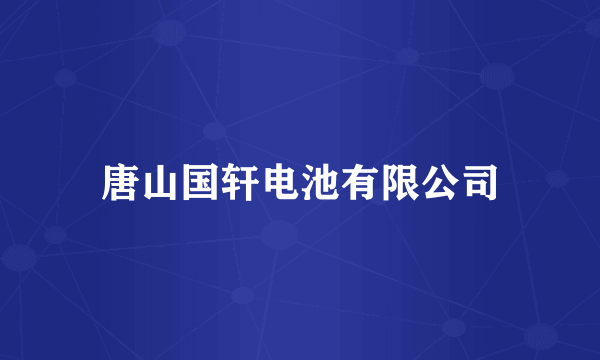 唐山国轩电池有限公司
